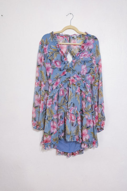 Floral Ruffle Dress (L)