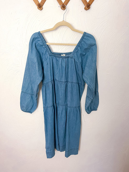 Denim Tiered Dress (M)