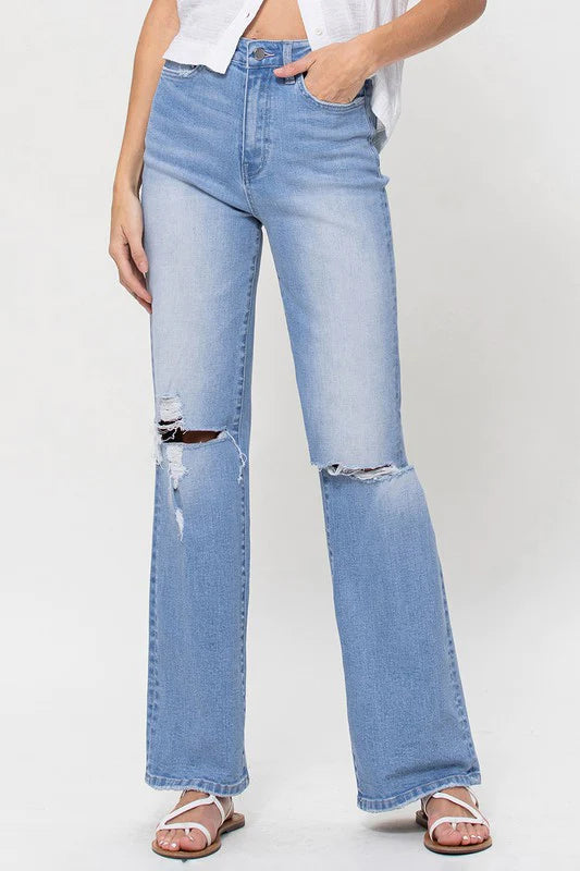 Flying Monkey Distressed Flare Jeans (30)