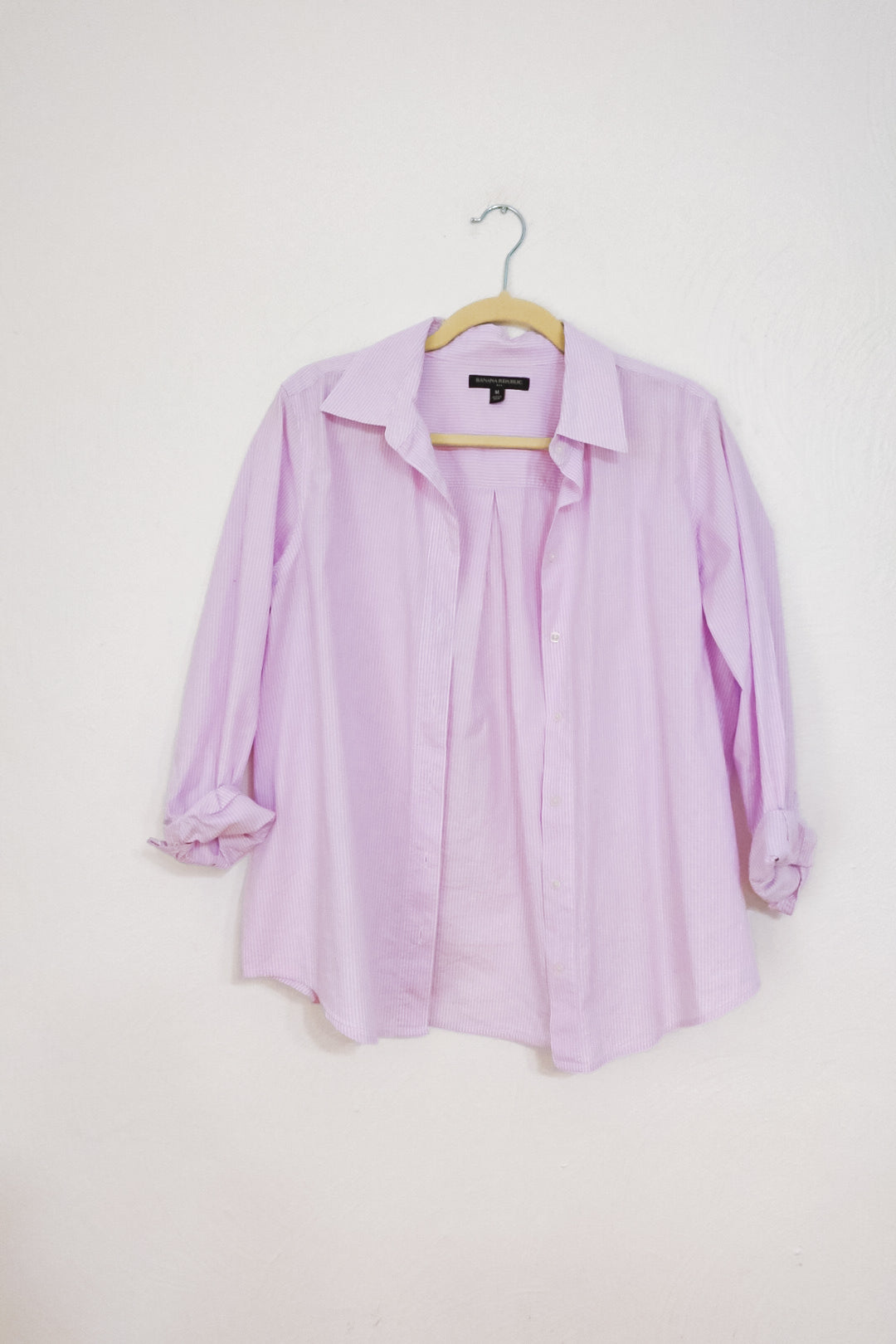 Lilac Striped Button Down (M)