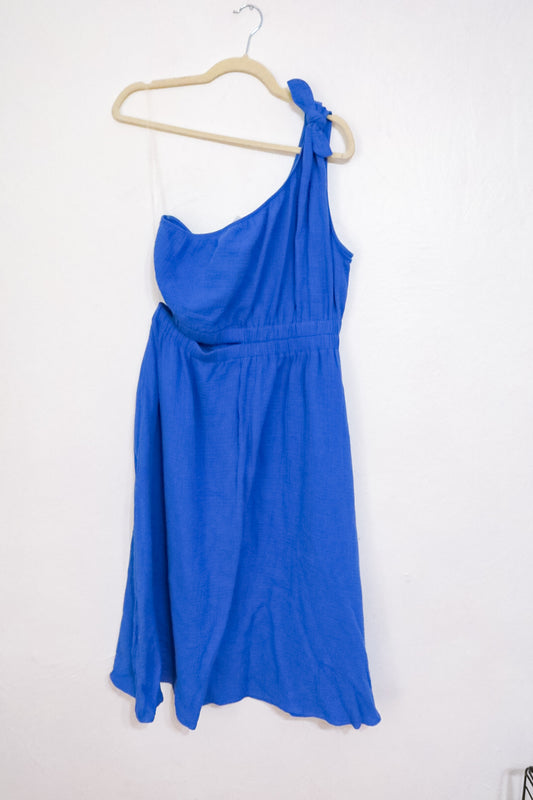 NWT One Shoulder Midi Dress (XL)