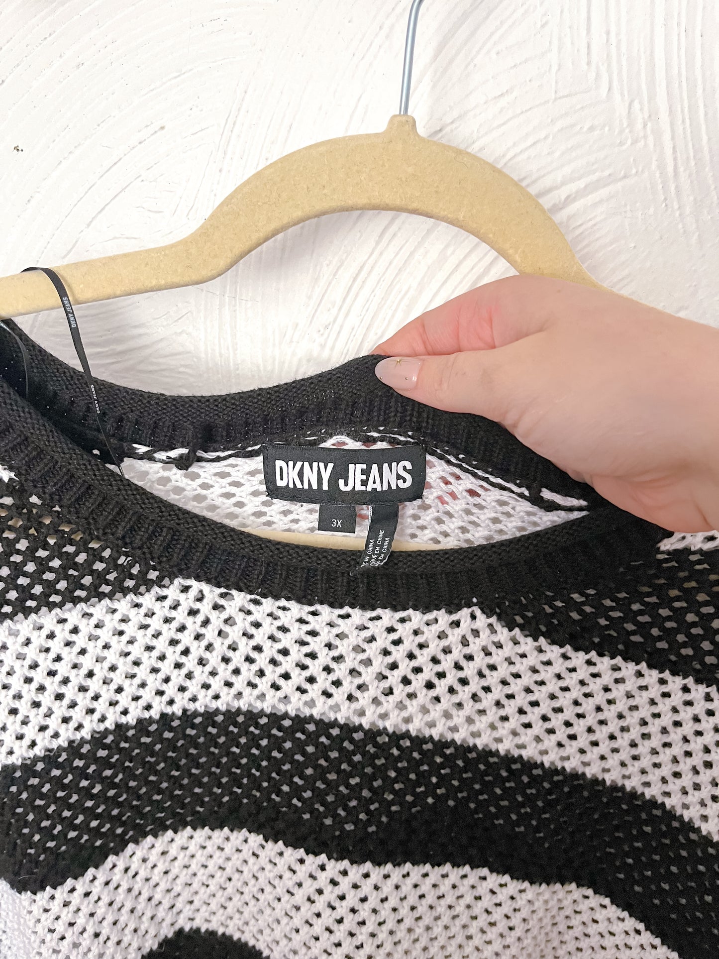 DKNY Open Knit Sweater (3X)