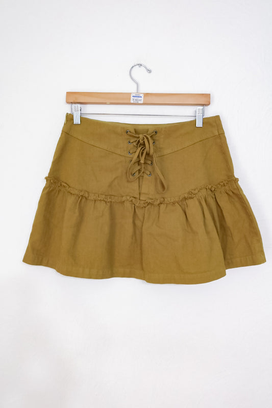 Free People Lace Up Mini Skirt (12)