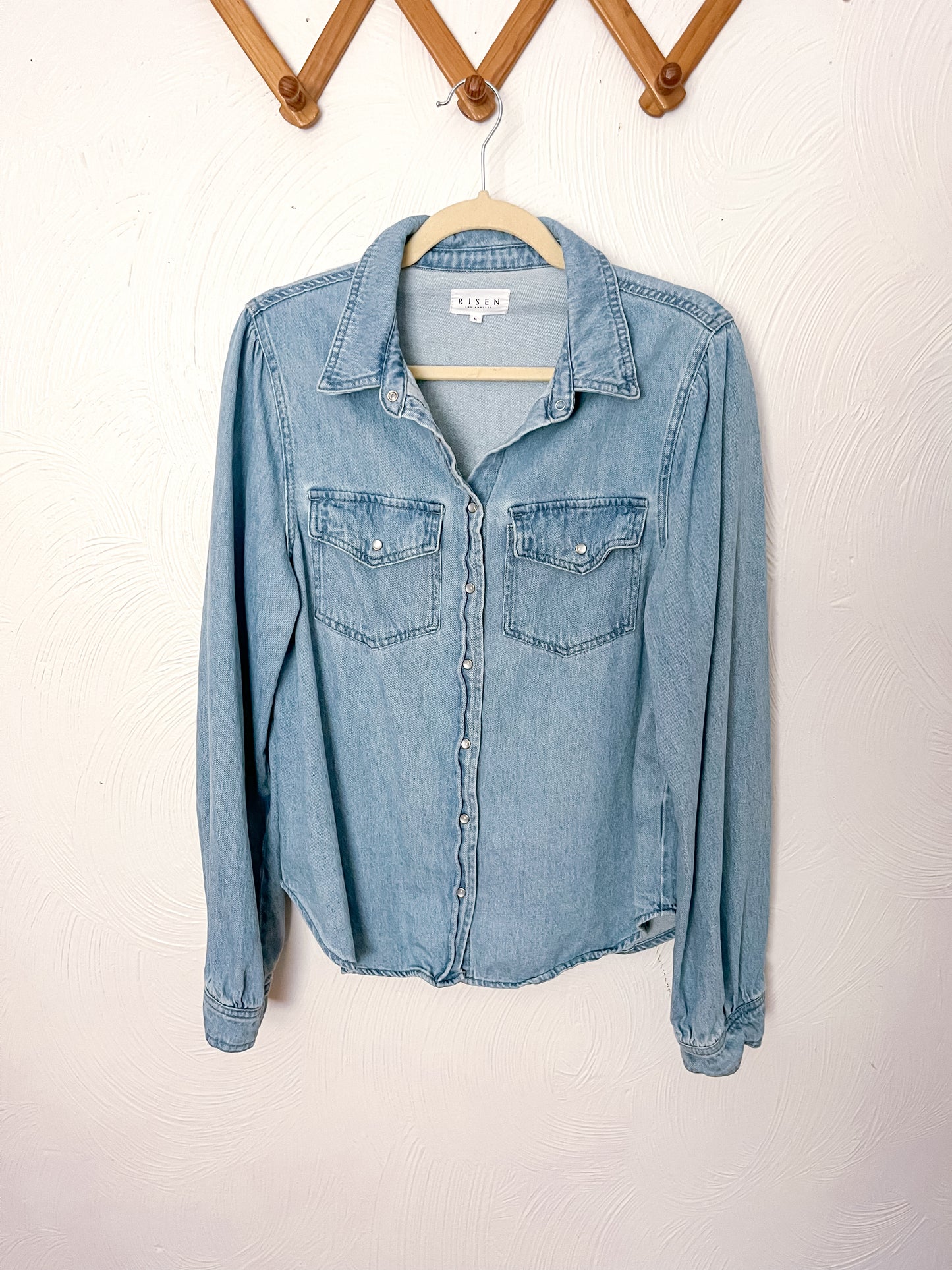 Risen Denim Button Down (M)