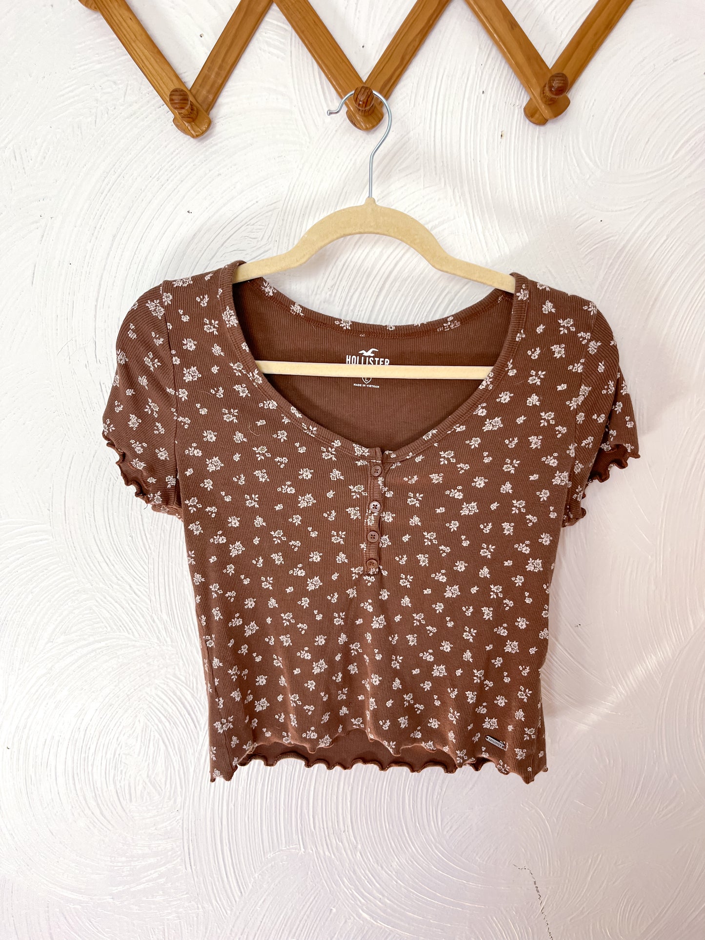 Hollister Floral Baby Tee (L)