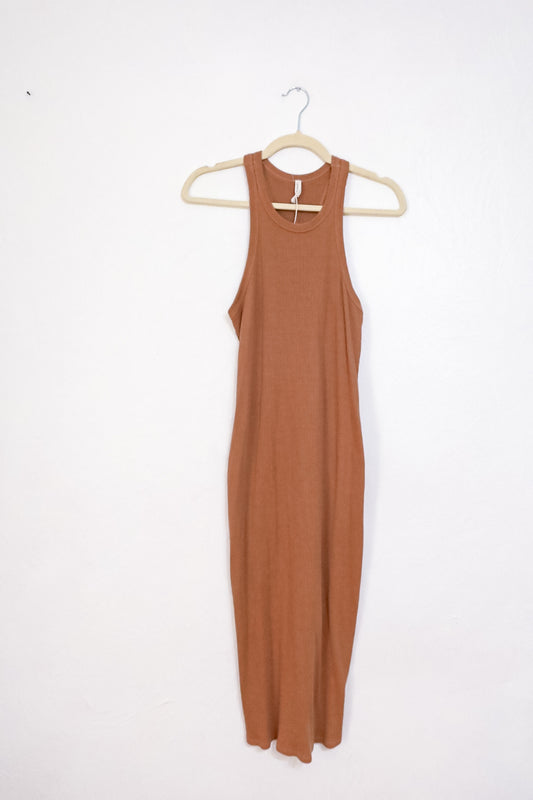 Lanston Ribbed Midi Dress (S)