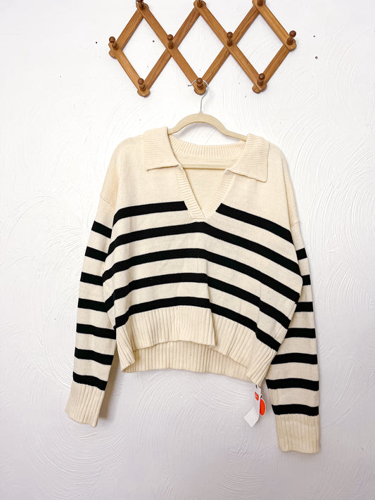 NWT! Cider Striped Sweater (XL)